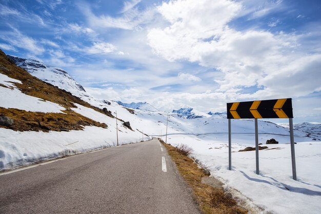 ノルウェーの山々、ノルウェーの道路