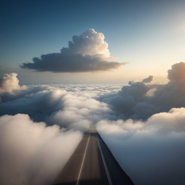 Фото Дорога в облака на лету