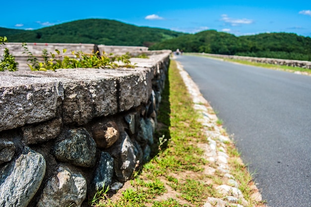 Road passing through landscape