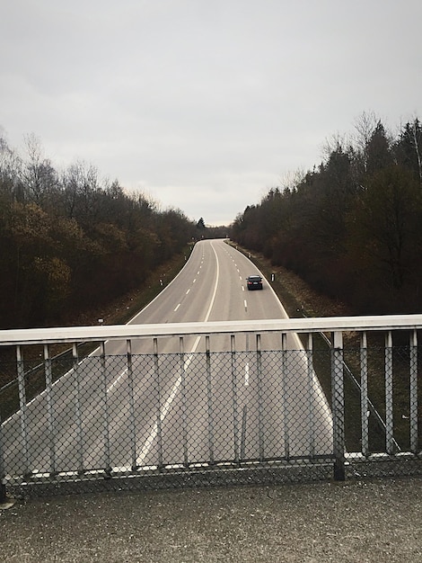 Road passing through landscape