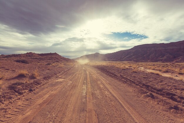 Road in the prairie country