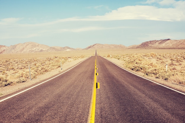 Road in the prairie country