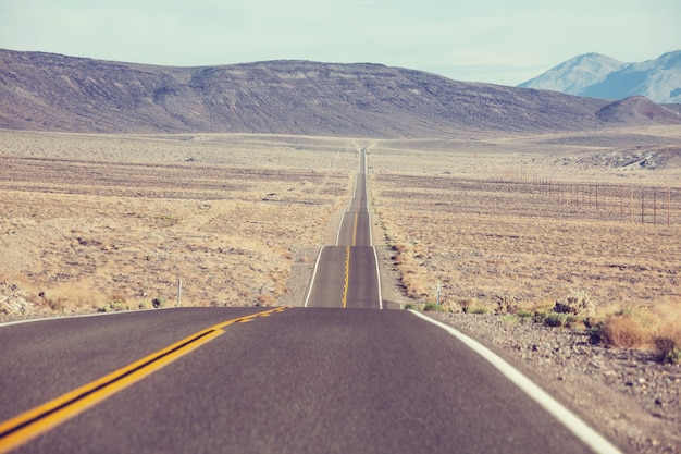 Road in the prairie country