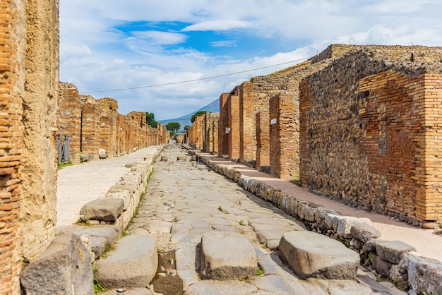 폼페이, 이탈리아의 유적에서 도로