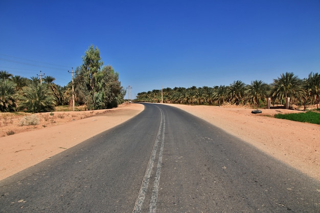 Дорога в пустыне Сахара, Судан