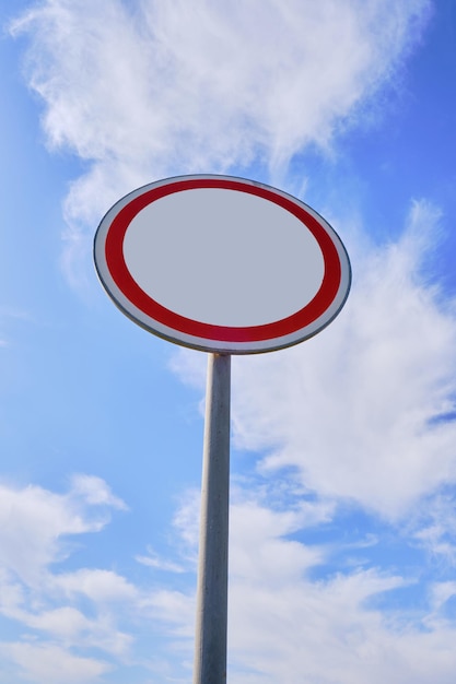 Road sign warning speed limit