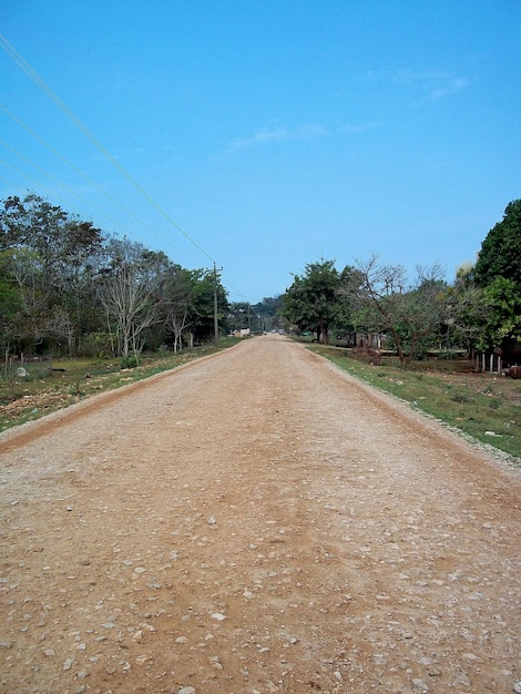 The road in the small village Guatemala