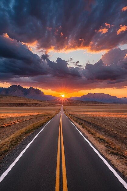 Road to sunset