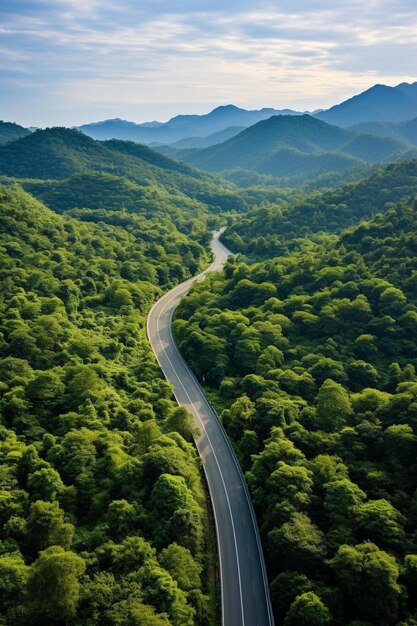 Photo a road that has a road that has a road in it