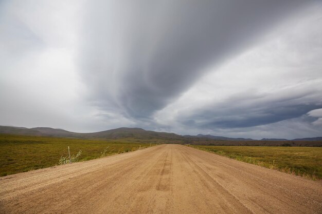 Road in tundra