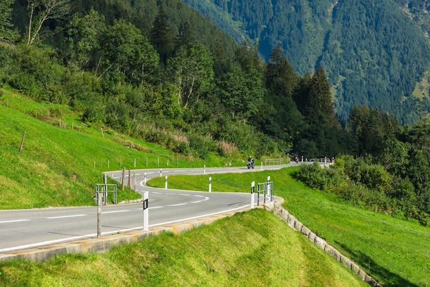 Road Turn in Mountains