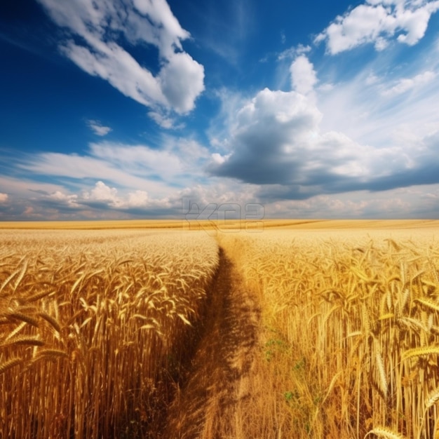 The road to the wheat field