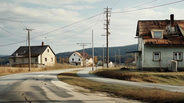 a road with a building that says  the name of the road