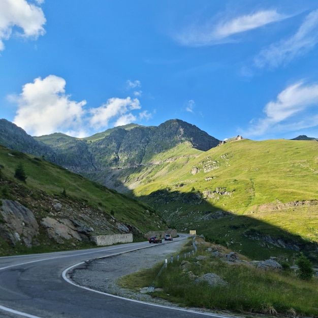 A road with cars on it