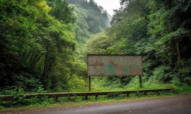 A road with a sign that says " no parking " on it.