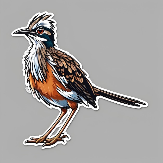 Roadrunner bird sticker