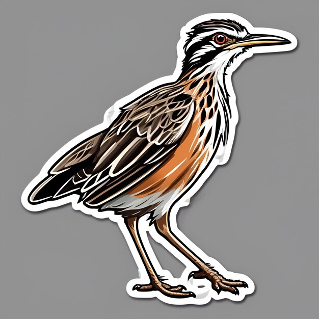 Roadrunner bird sticker