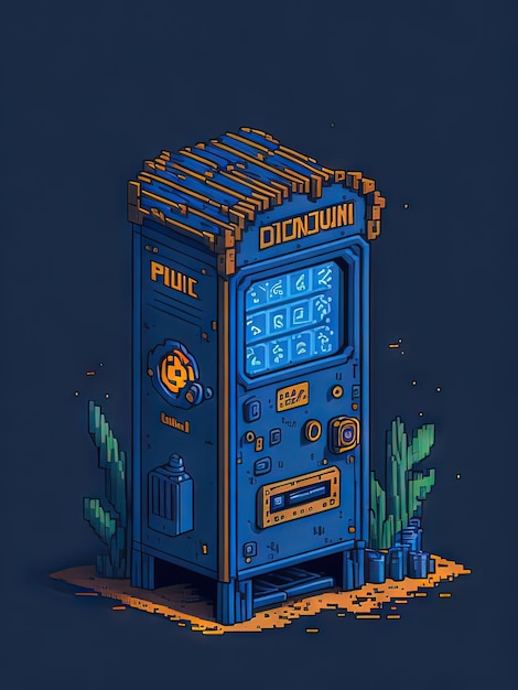 Фото roadside convenience 64bit pixel art, вдохновленный долиной stardew