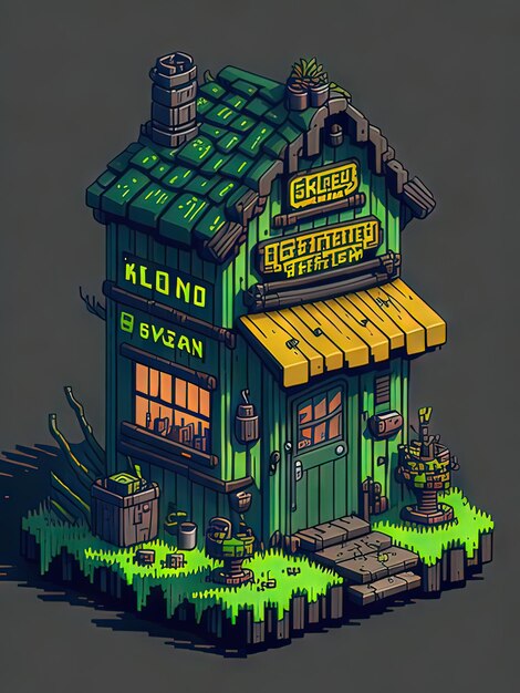 Roadside Convenience 64Bit Pixel Art Inspired by Stardew Valley