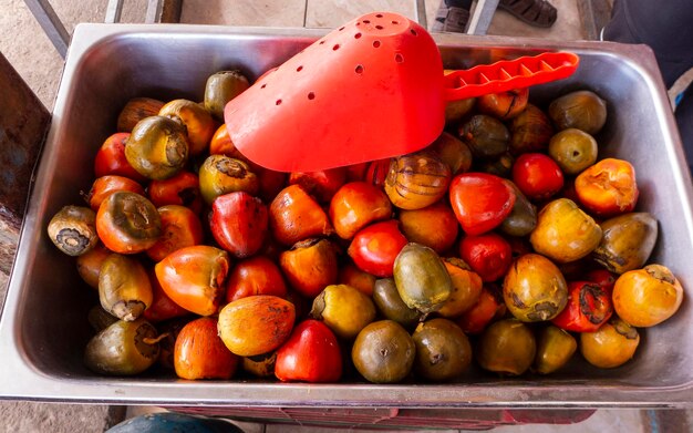 Roadside fruit and vegetable stall on the way from muelle to cano negro in the north of costa rica