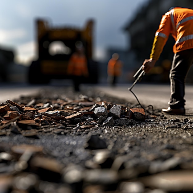 道路工事のリアリズム 超現実的な建設