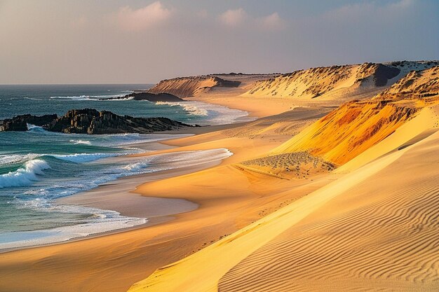 Фото Прогуливайтесь по солнечным пескам, где пляжи разворачиваются с большим количеством энергии.