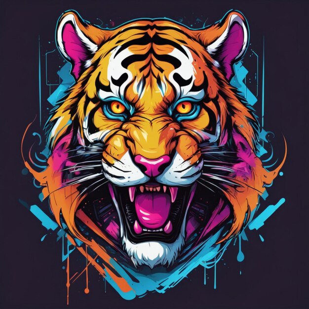 Photo roar in style tiger majesty tshirt