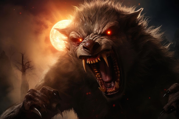 Roaring Beast in Lunar Fury