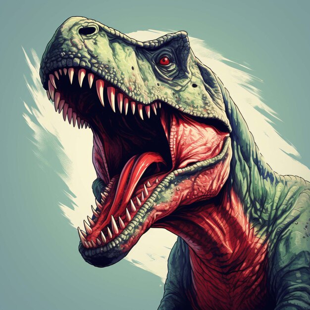 Premium Vector  Realistic t-rex background