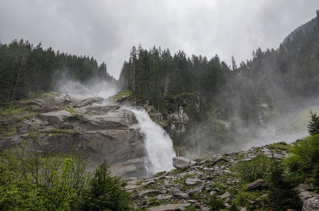 Roaring waterfall