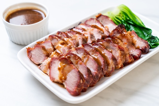 roast barbecue red pork 