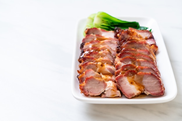 roast barbecue red pork 