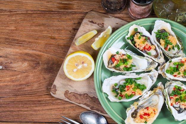 Roast oesters bord