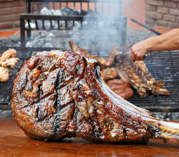 roast tomahawk steak