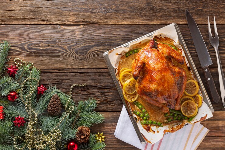 Photo roast turkey for christmas