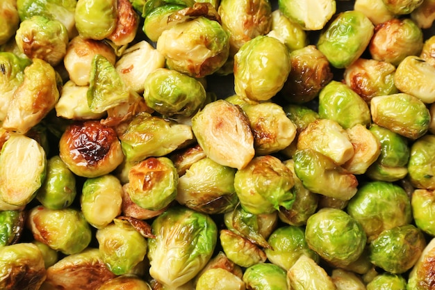 Roasted Brussels sprouts, closeup