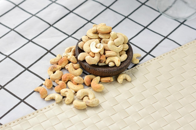 Roasted Cashew in a little bowl