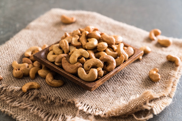 Photo roasted cashew nuts