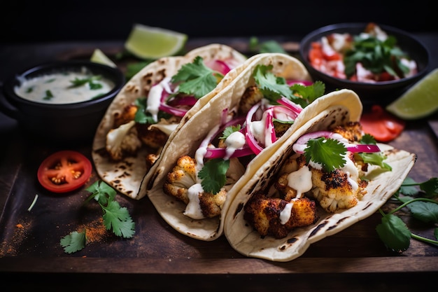 Roasted Cauliflower Tacos Dinner Recipe