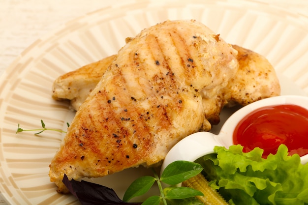 Photo roasted chicken breast