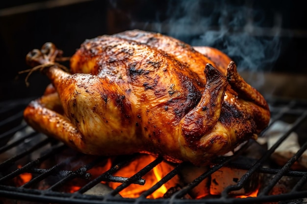 Photo roasted_chicken_on_the_grill