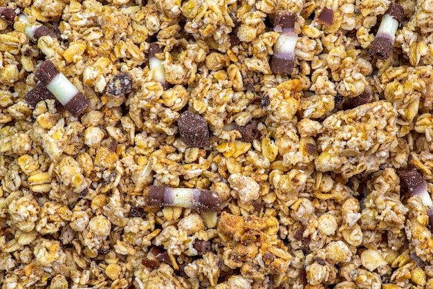 Roasted chocolate muesli