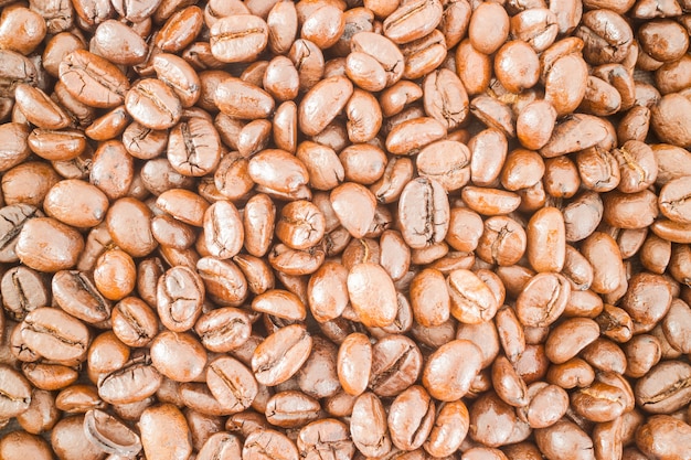 Roasted coffee bean textured background