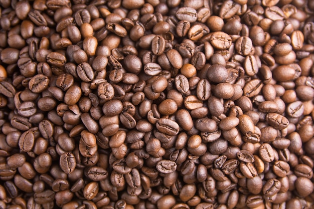 Roasted Coffee Beans background, Brown coffee beans for can be used as a background