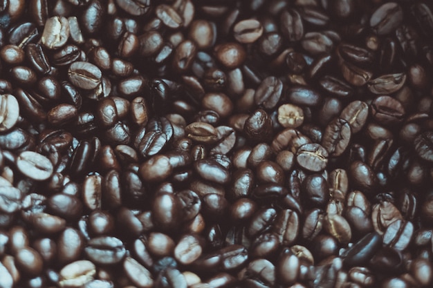 Roasted coffee beans background