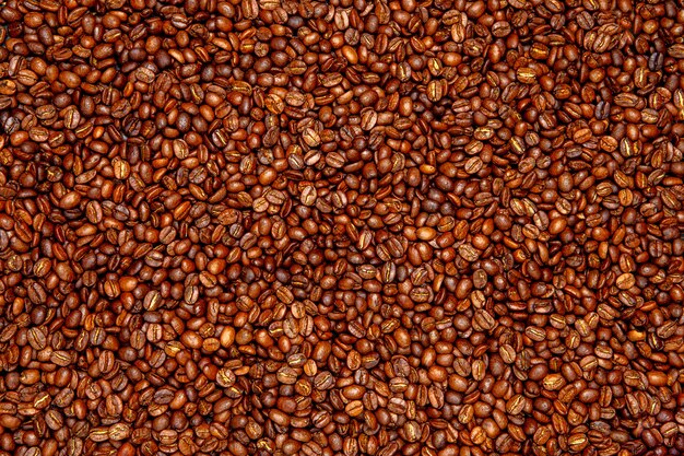 Roasted coffee beans background