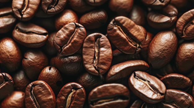 Roasted coffee beans background