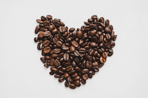 Roasted coffee beans background