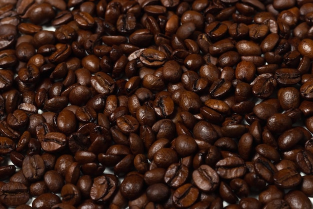 roasted coffee beans for background