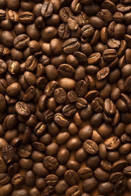 Roasted coffee beans, can be used as a background